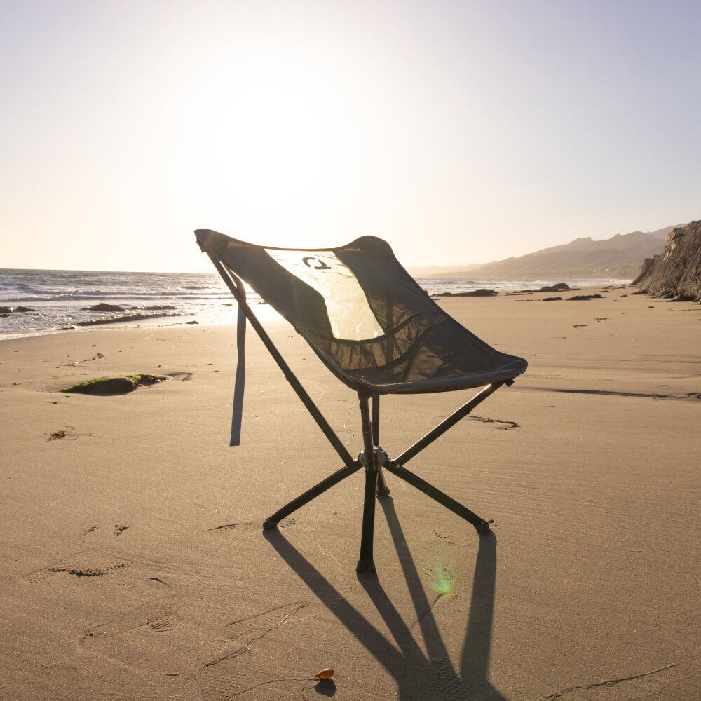 MystiQ Lounge Chair Black Beauty on beach- CLIQ Chairs