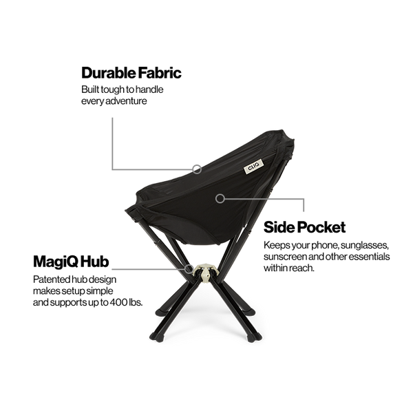 ClassiQ Folding Camping Chair | Compact & Portable | CLIQ