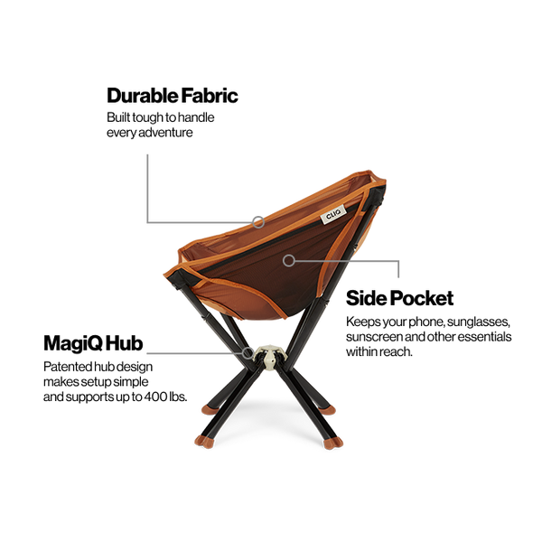 ClassiQ Folding Camping Chair | Compact & Portable | CLIQ