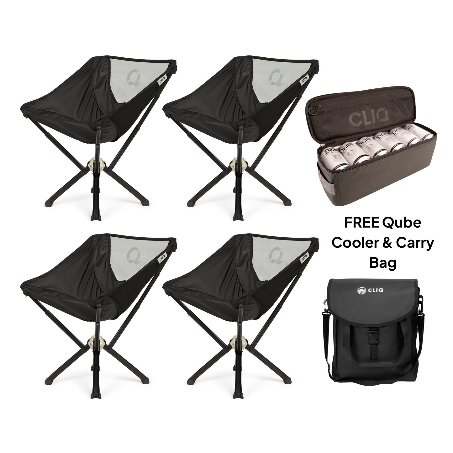 Free Qube Cooler & Carry Bag with ClassiQ Chairs (4) Purchase - CLIQ