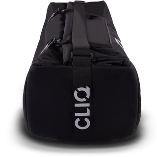 Black PaQ Chair bag with 'CLIQ' branding on a white background